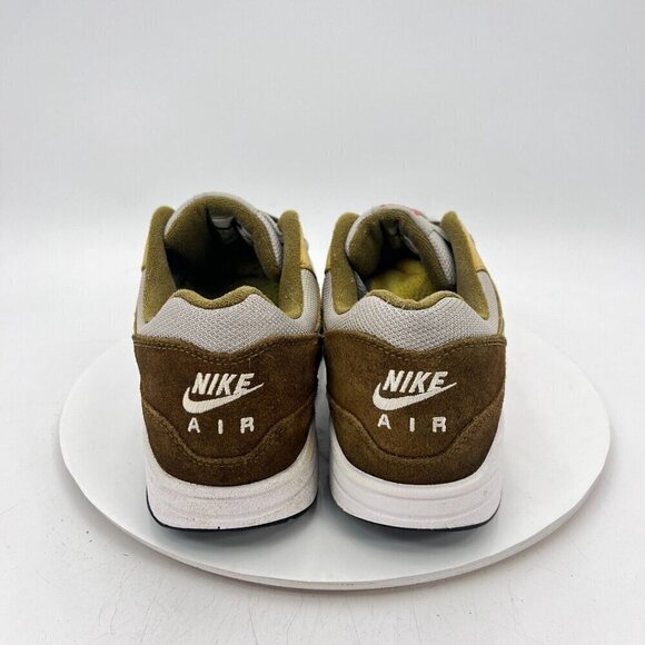Nike Air Max 1 Men Size 11 908366 300 Green Curry Brown Suede Training Shoes - Picture 6 of 14